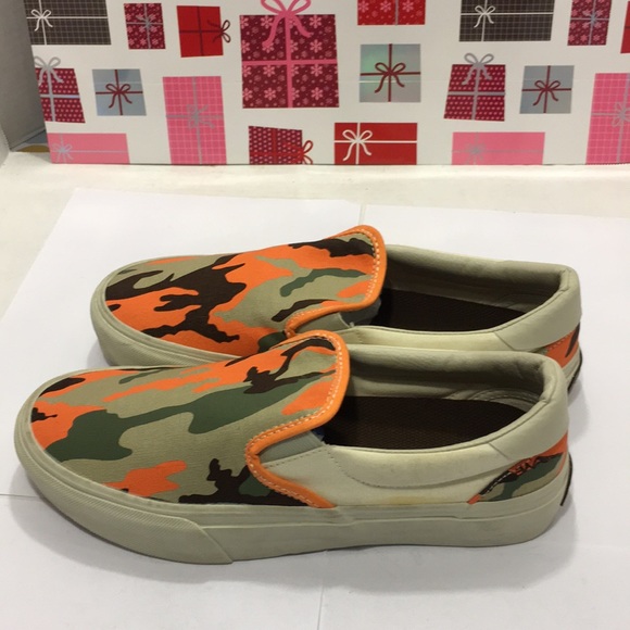 NWOT Stroya  Stripe Orange/ Camo Shoes. Size: 9.0 - Picture 2 of 8